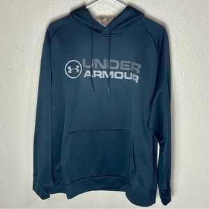 UNDER ARMOUR cold gear loose fit black camo pullover hoodie large